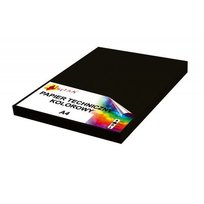 Papier techniczny A4 270g czarny 50 arkuszy