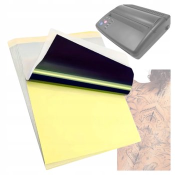 Papier Termiczny Do Odbijania Tatuażu Wzoru Kalka A4 20x Arkusz Transferowy - Zakręcony Koszyk