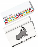 Papier Termiczny Kartki Wkład 2 Rolka Rolki Letter 216mm Do Phomemo M832 / Q22-rmsg10-ltrm8