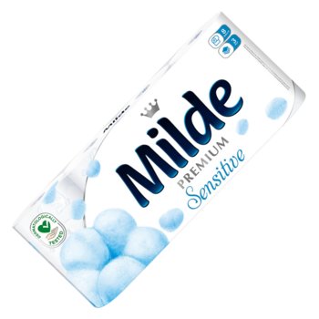 Papier toaletowy 3 warstwy superchłonny Premium Sensitive 8 rolek Milde - Inna marka