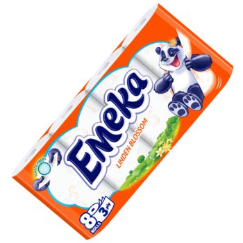 Papier toaletowy 3 warstwy zapach kwiaty LINDEN BLOSSOM 8 rolek Emeka - Inna marka