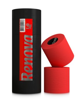 Papier toaletowy Renova Black label tuba prezentowa czerwony 3szt - Renova