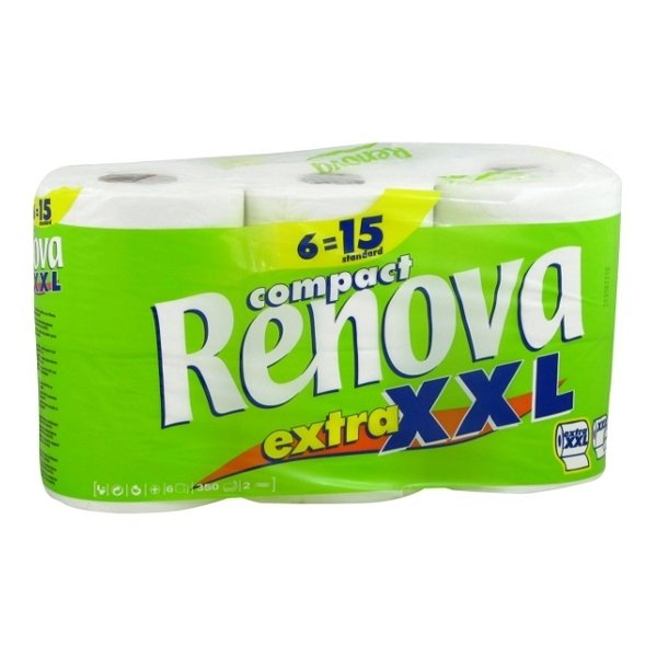 Papier toaletowy RENOVA Compact Extra XXL, 6 szt. - Renova | Sklep ...