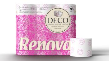 Papier toaletowy Renova DECO biały 9szt - Renova
