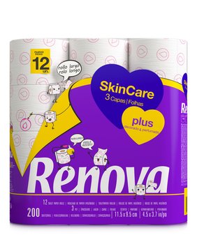 Papier toaletowy Renova Skin Care Plus 12 szt - Renova