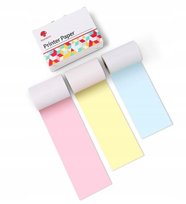 Papier Wkłady Wkład Kolorowy 3x Rolka 53mm Do Phomemo T02 M02 Pro M03 M04s / Q22-rmypb