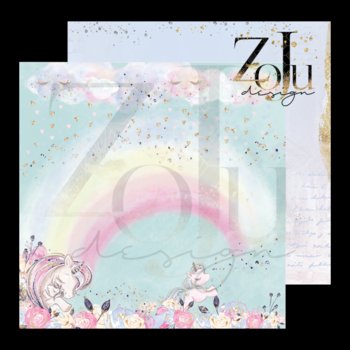 Papier ZoJu Design - UNICORN FAIRY TALES 03 30x30 - ZoJu Design