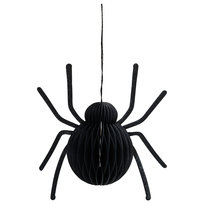Papierowy Pająk, Halloween, Czarny, 15 x 15 Cm
