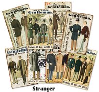 Papiery Do Scrapbookingu - Bileciki Prezentowe – Karneciki Zestaw M134 Nieznajomy 24szt