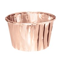 Papilotki foremki do babeczek muffinek sztywne rose gold 20szt