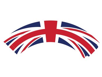 Papilotki na babeczki Flaga Wielkiej Brytanii - 6 szt. - Congee.pl