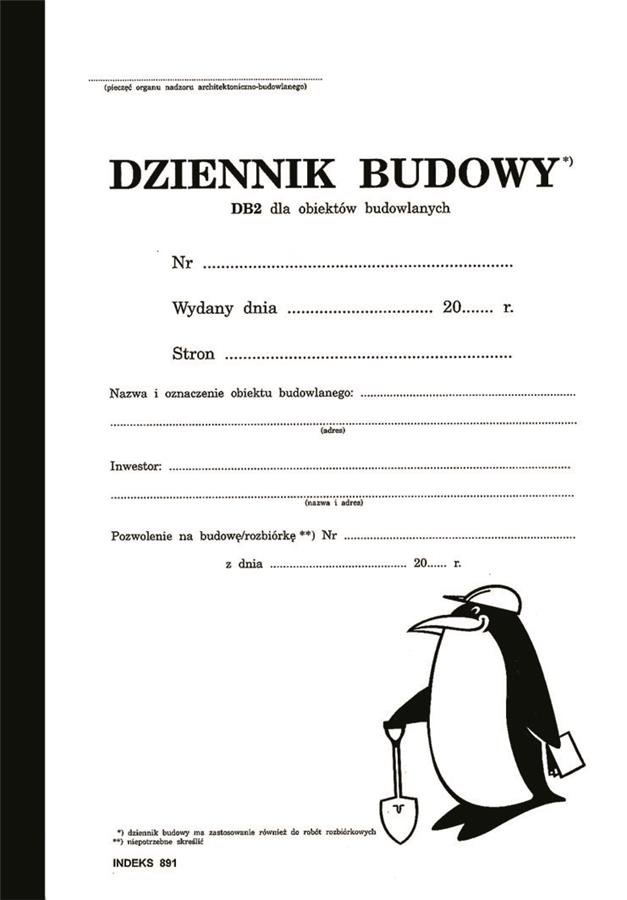 Papirus, Dziennik Budowy, Db-2, A4 - PAPIRUS | Sklep EMPIK.COM