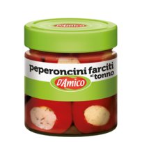 Papryczki chili nadziewane tuńczykiem 190g D'Amico