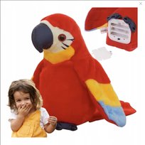 PAPUGA INTERAKTYWNA GADAJACA ZABAWKA DLA DZIECI PLUSZAK PLUSZOWA DUZA XXL
