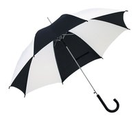 Parasol automatyczny KEMER DISCO czarny/biały - czarny / biały KEMER