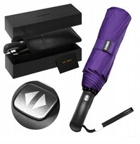 Parasol automatyczny składany elegancki włókno szklane fioletowy etui Xiaomi