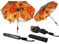 Parasol automatyczny, składany - V. van Gogh, Słoneczniki (dekoracja pod spodem) (CARMANI) Inna marka