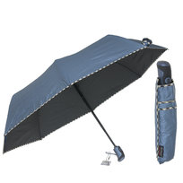 Parasol damski pełny automat niebieski metalic Parasol
