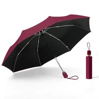 Parasol damski składany automatyczny bordowy