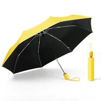 Parasol damski składany automatyczny żółty KRAGO ACCESSORIES