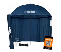 PARASOL NAMIOT WĘDKARSKI WODOSZCZELNY DUŻY Z OSŁONĄ 220CM NECO NIEBIESKI Neco