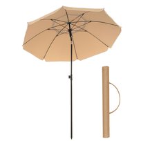 Parasol ogrodowy 200 x 218 cm ciemnobeżowy