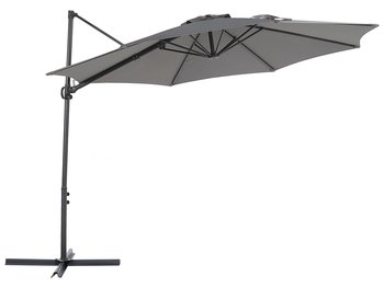 Parasol ogrodowy ⌀ 295 cm ciemnoszary SAVONA II - Beliani
