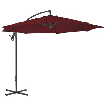 Parasol ogrodowy 300x260 cm, bordowy - Zakito Europe