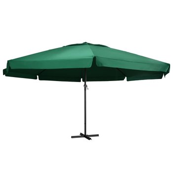 Parasol ogrodowy na aluminiowym słupku VIDAXL, zielony, 600 cm - vidaXL