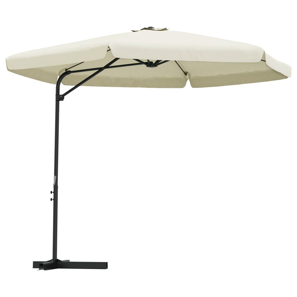 Parasol ogrodowy na słupku VIDAXL, piaskowy, 300 cm