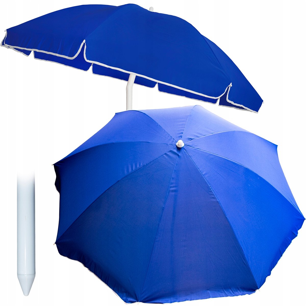 Фото - Пляжна парасоля Jumi PARASOL OGRODOWY plażowy na balkon taras ŁAMANY z falbaną 240 cm 