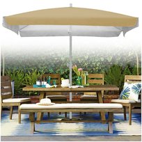  Parasol ogrodowy plażowy prostokątny duży z filtrem UV na balkon taras