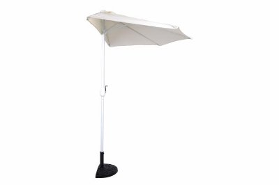 Parasol ogrodowy, półokrągły, kremowy, , 270x235 cm