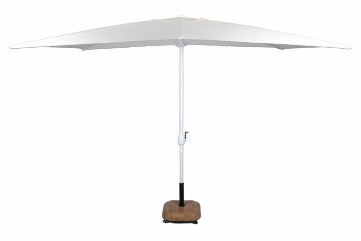 Parasol ogrodowy, prostokątny, kremowy, 2x3 m