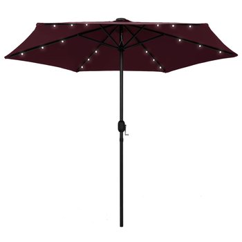 Parasol ogrodowy UV 270x236cm, bordowy - Zakito Europe