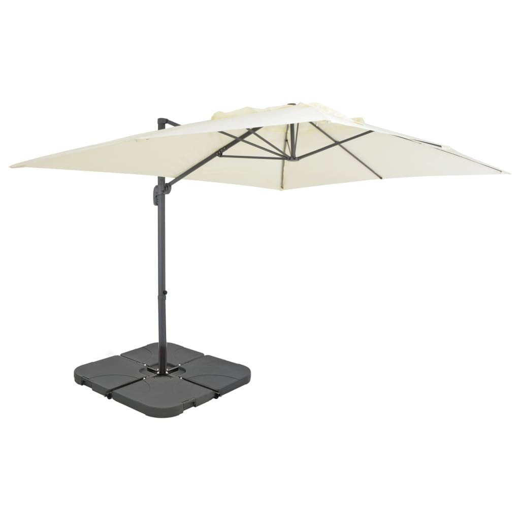 Parasol ogrodowy vidaXL, beżowy, 4x3x2,68 m
