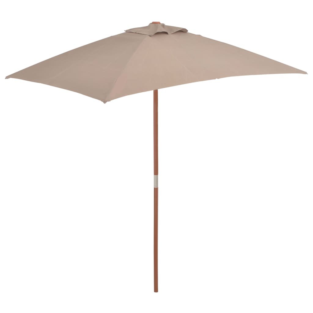 Фото - Пляжна парасоля VidaXL Parasol ogrodowy , brązowy, 150x200 cm 