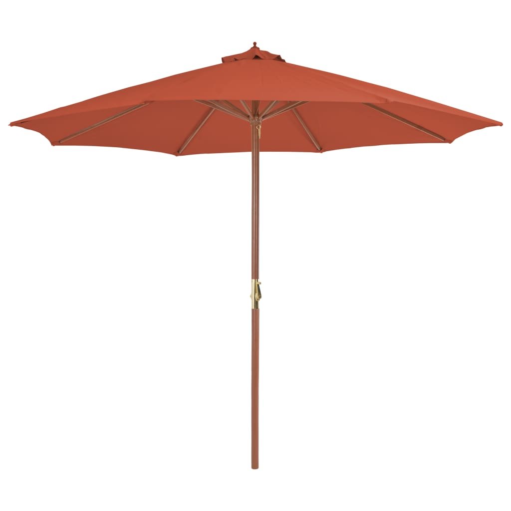 Parasol ogrodowy vidaXL, pomarańczowy, 300x250 cm