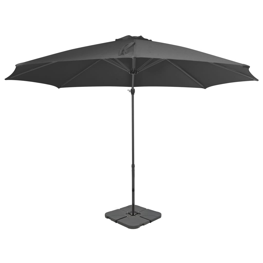 Фото - Пляжна парасоля VidaXL Parasol ogrodowy , szary, 240x300 cm 