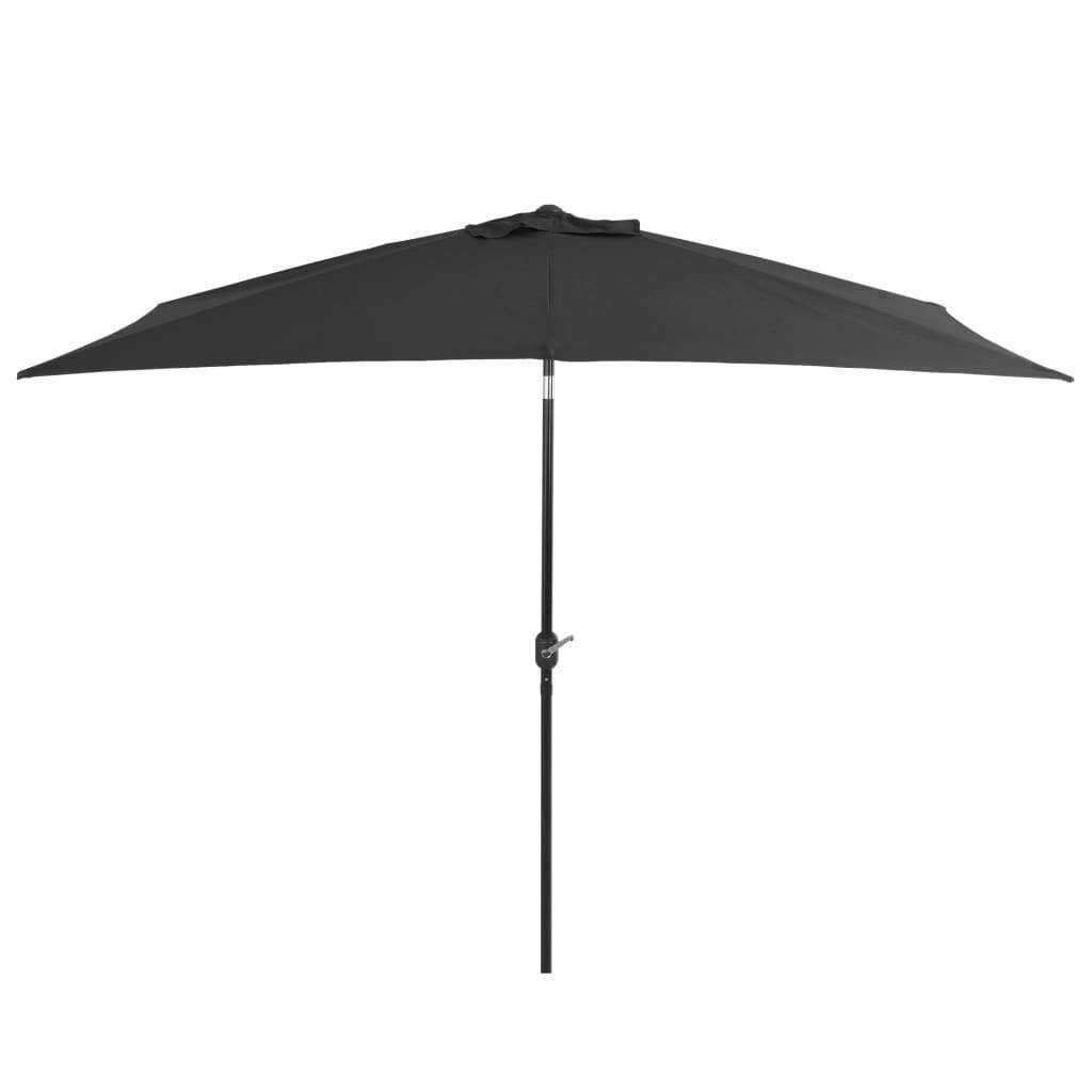 Фото - Пляжна парасоля VidaXL Parasol ogrodowy , szary, 300x200 cm 