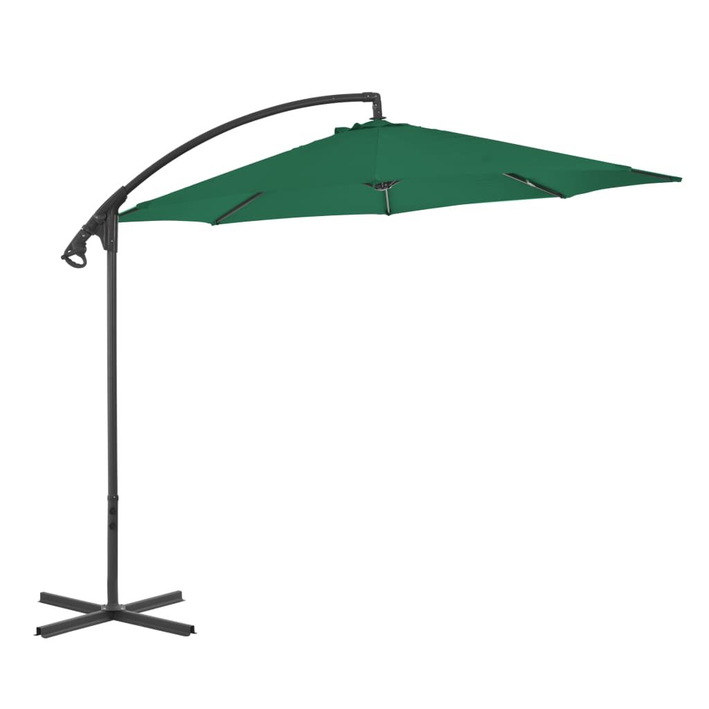 Parasol ogrodowy VIDAXL, zielony, 300x260 cm