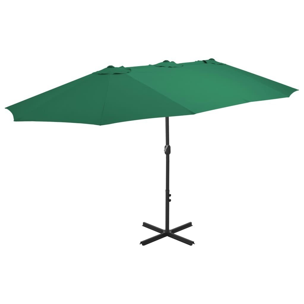 Parasol ogrodowy vidaXL, zielony, 460x270 cm
