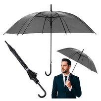 Parasol parasolka czarna transparentna elegancka 8 drutów klasyczna uniwersalna Okazeo