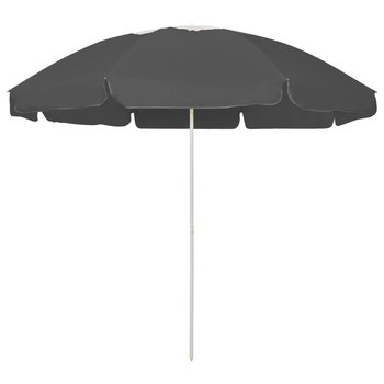 Parasol plażowy, antracytowy, 240 cm - vidaXL