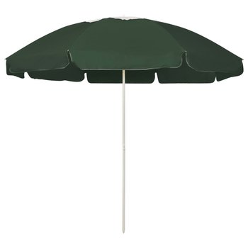 Parasol plażowy, zielony, 240 cm - vidaXL