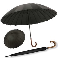Parasol przeciwdeszczowy rządowy długi duży czarny męski damski mocny XXL Okazeo