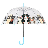 Parasol transparentny z motywem piesków średnica 86,5 cm