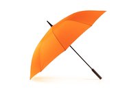 Parasol typu laska 10-szprychowy z gumowaną rączką Soft Touch pomarańczowy KRAGO ACCESSORIES