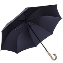 Parasol Wielki Polski 130 cm rękojeść wykonana ręcznie Jesion Opalany Automat Wiatroodporny Qstyle