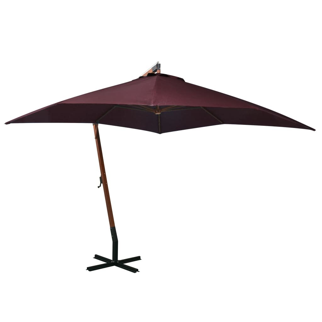 Фото - Пляжна парасоля Parasol wiszący z drewnianym słupkiem - ochrona i / AAALOE